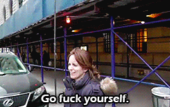 Tina Fey says "go fuck yourself"