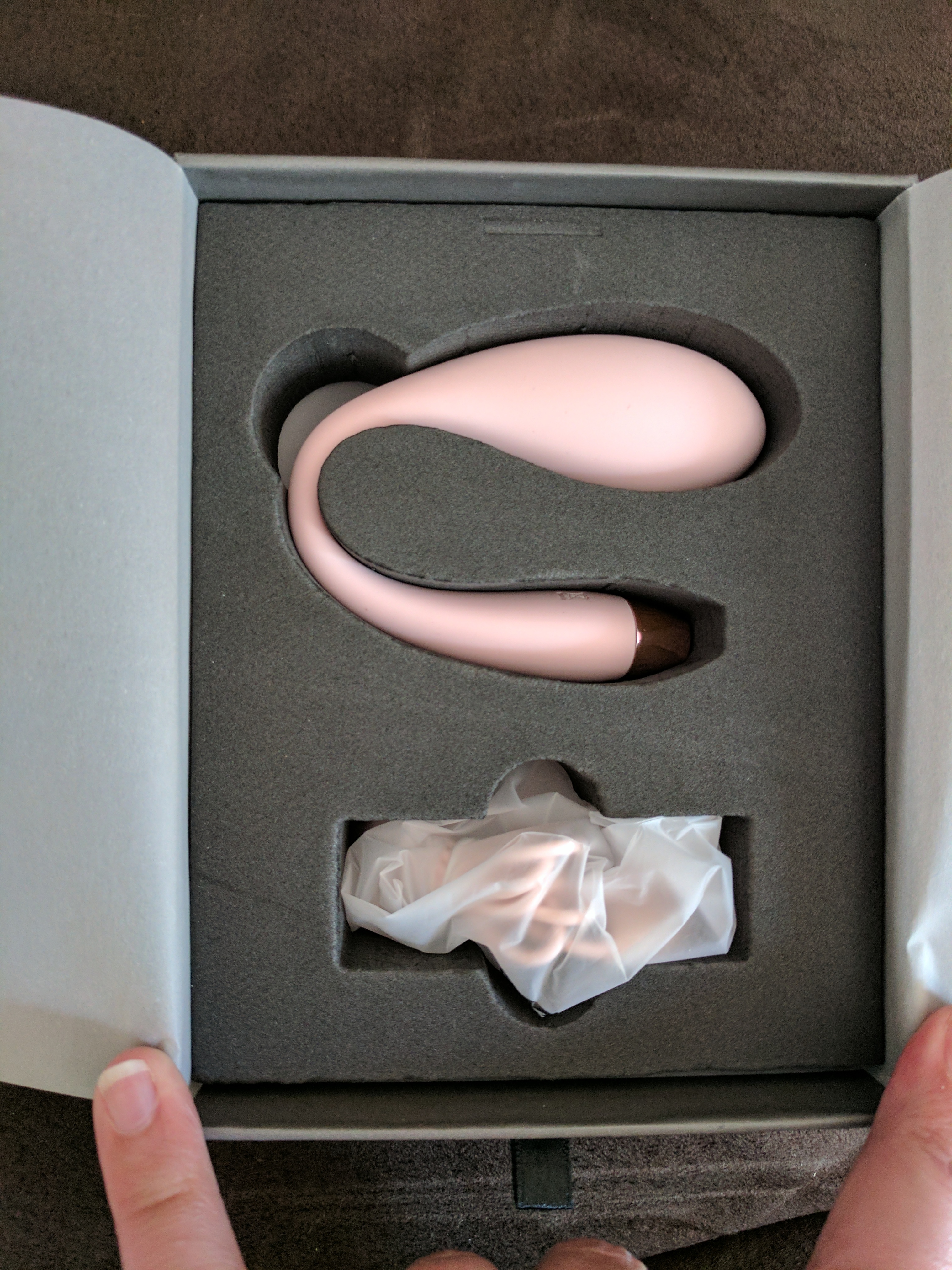 Whale vibrator in box with charger