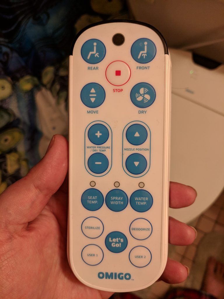Bidet remote control