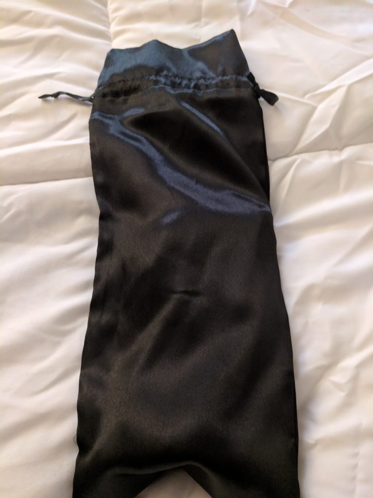 Black bag with mystery dildo inside