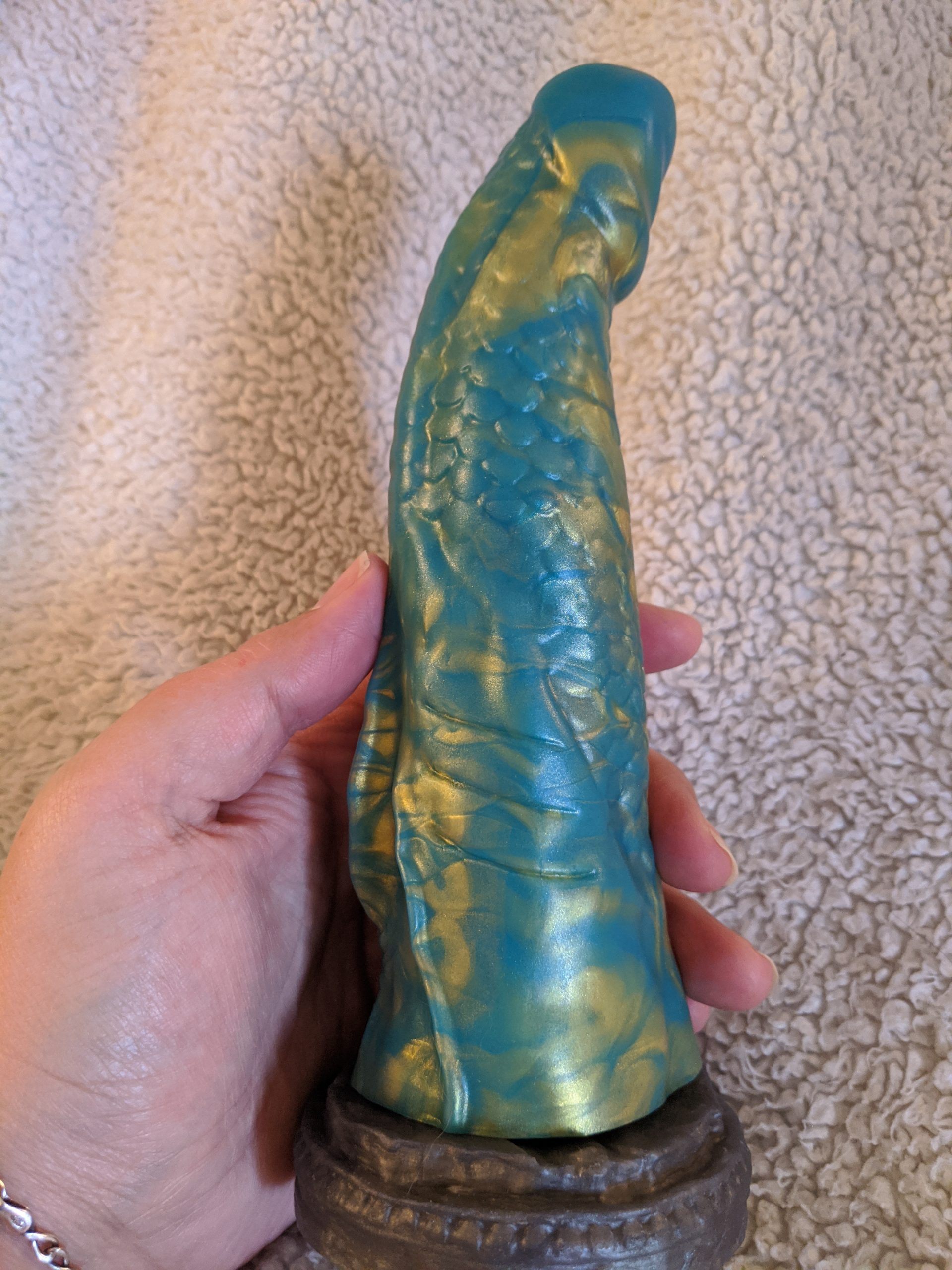 Mermaid dildo from side