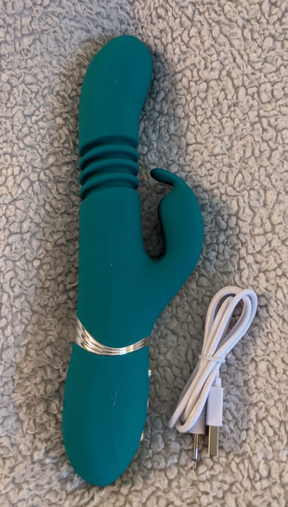 Thrusting rabbit and charging cable