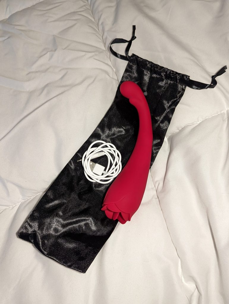 Rose vibrator with charging cable
