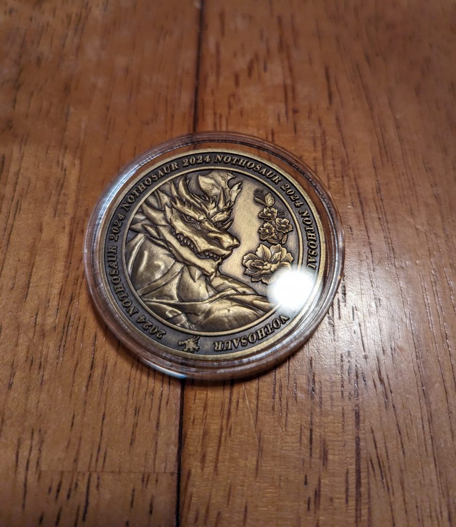 Collector coin in protective case