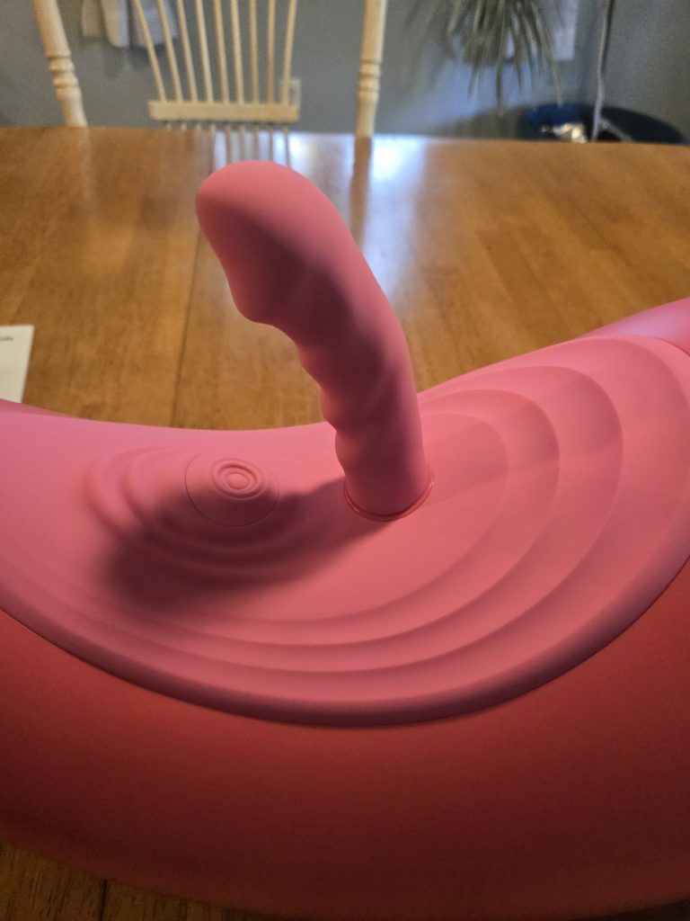Saddle with dildo