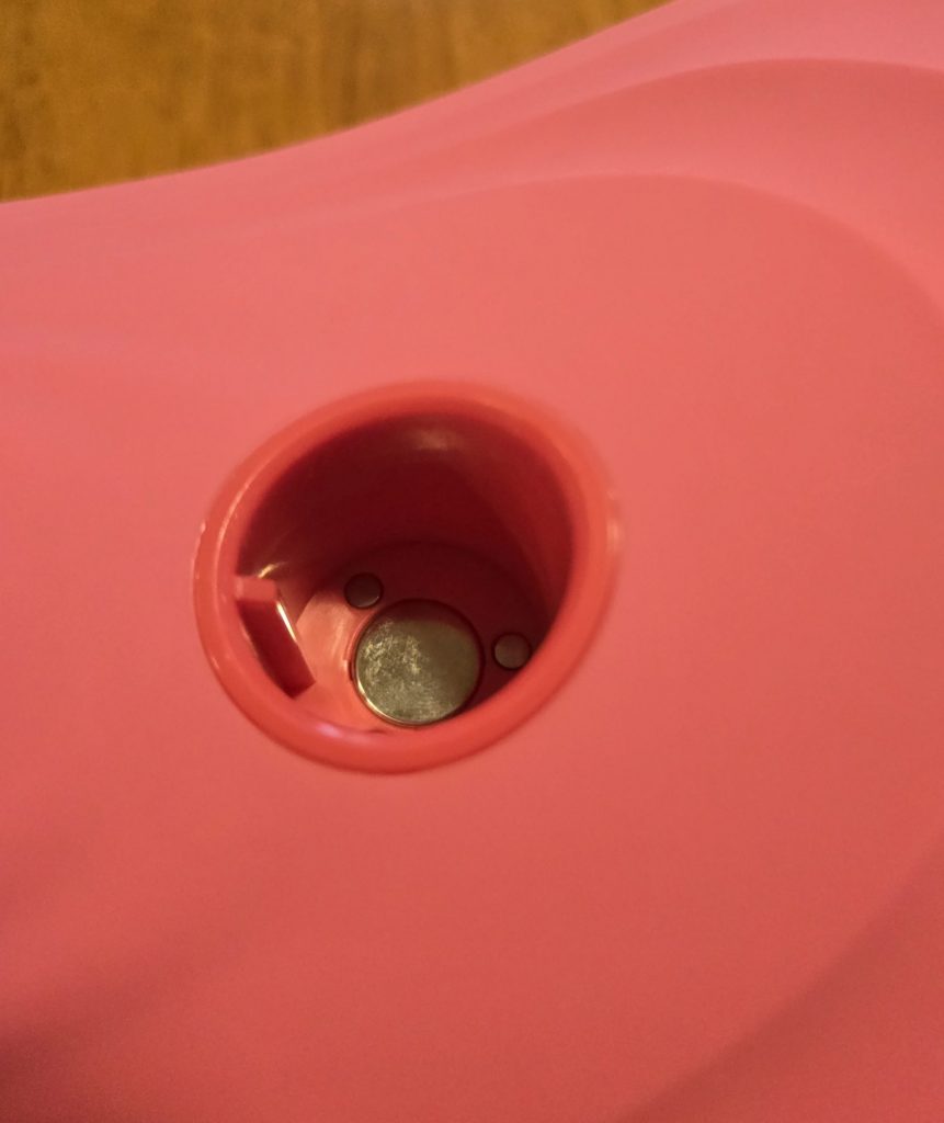 Close up of the saddle hole