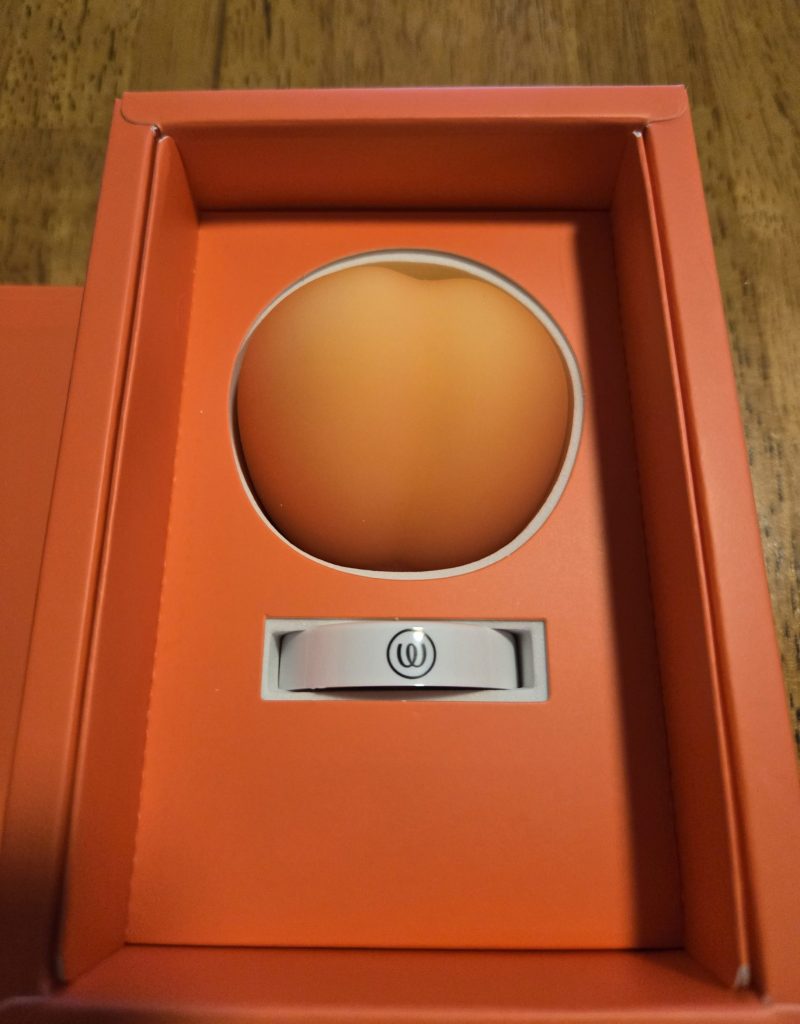 Peach in box