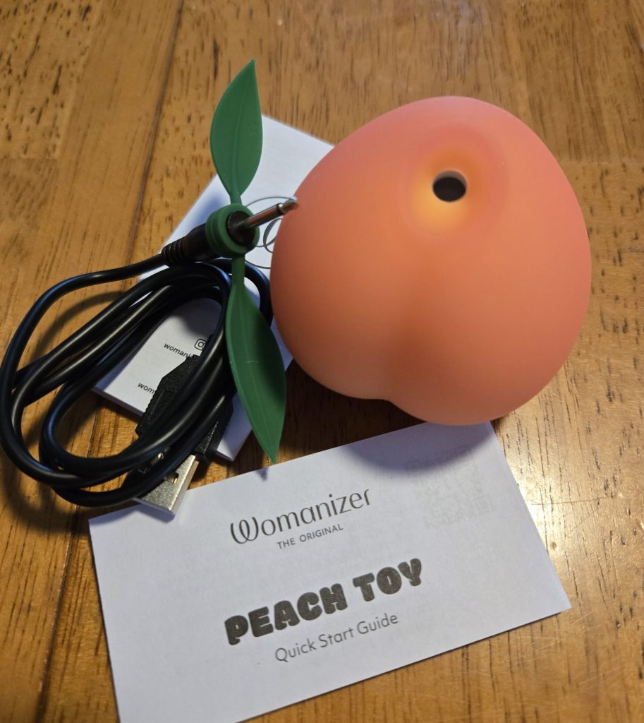 Peach toy with accessories