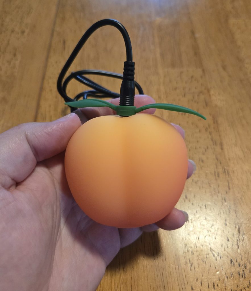 Peach plugged in
