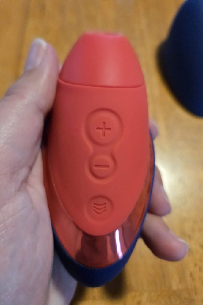 Buttons, showing a plus, minus, and wavy lines button